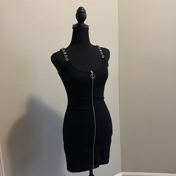 GUESS zip up bodycon dress SIZE SMALL - Picture 1 of 4